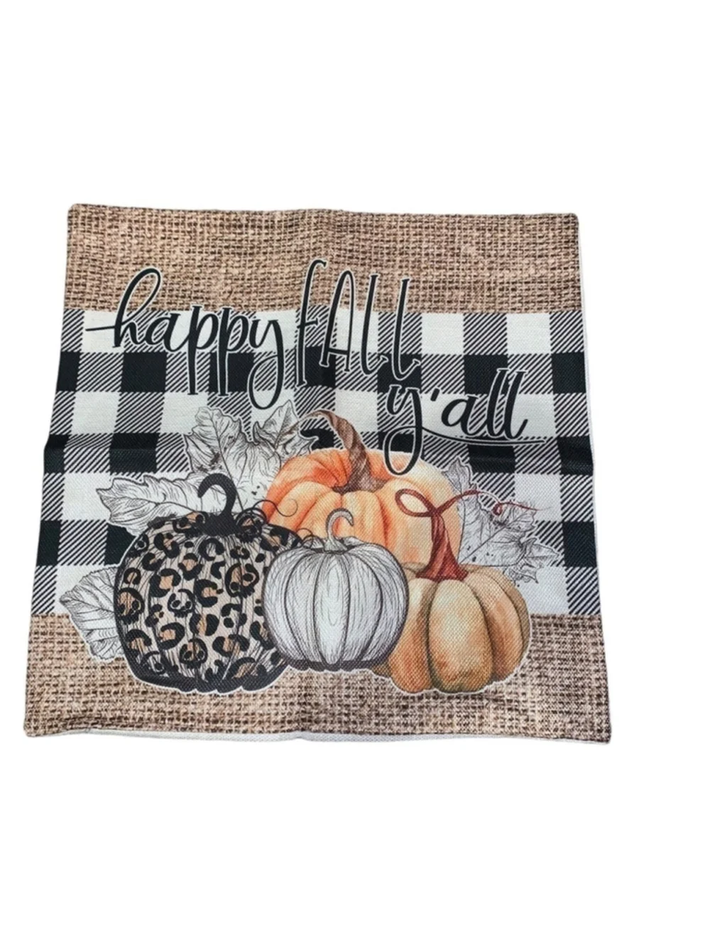 2 farmhouse fall pillow covers 18x18